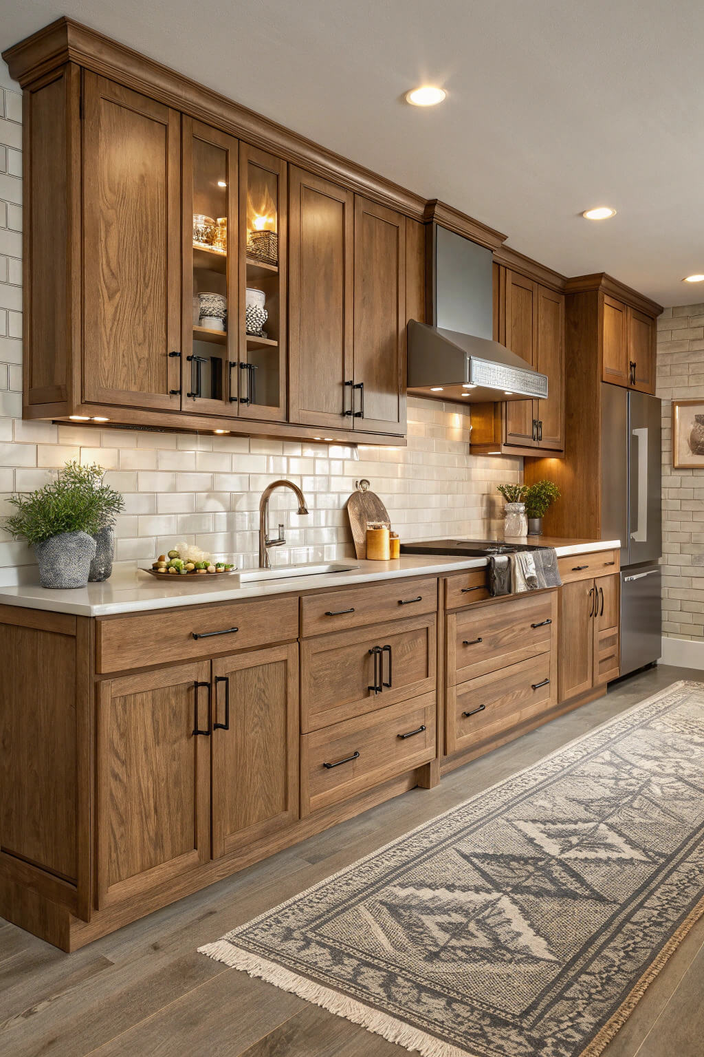 Кухни встроенные из дерева