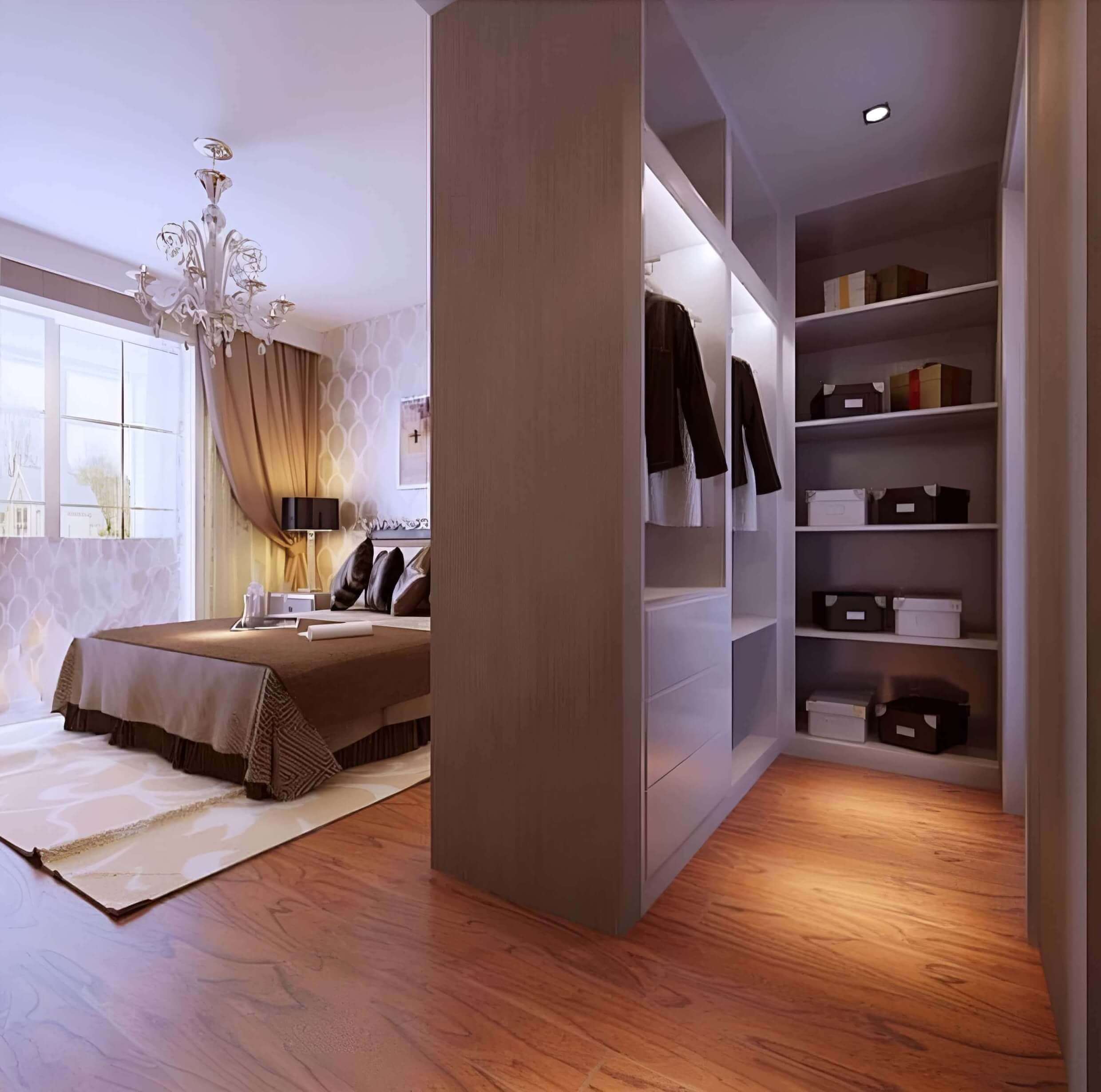 Гардеробные в комнату