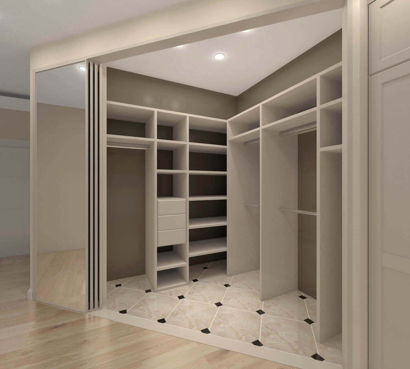 Встроенные гардеробные