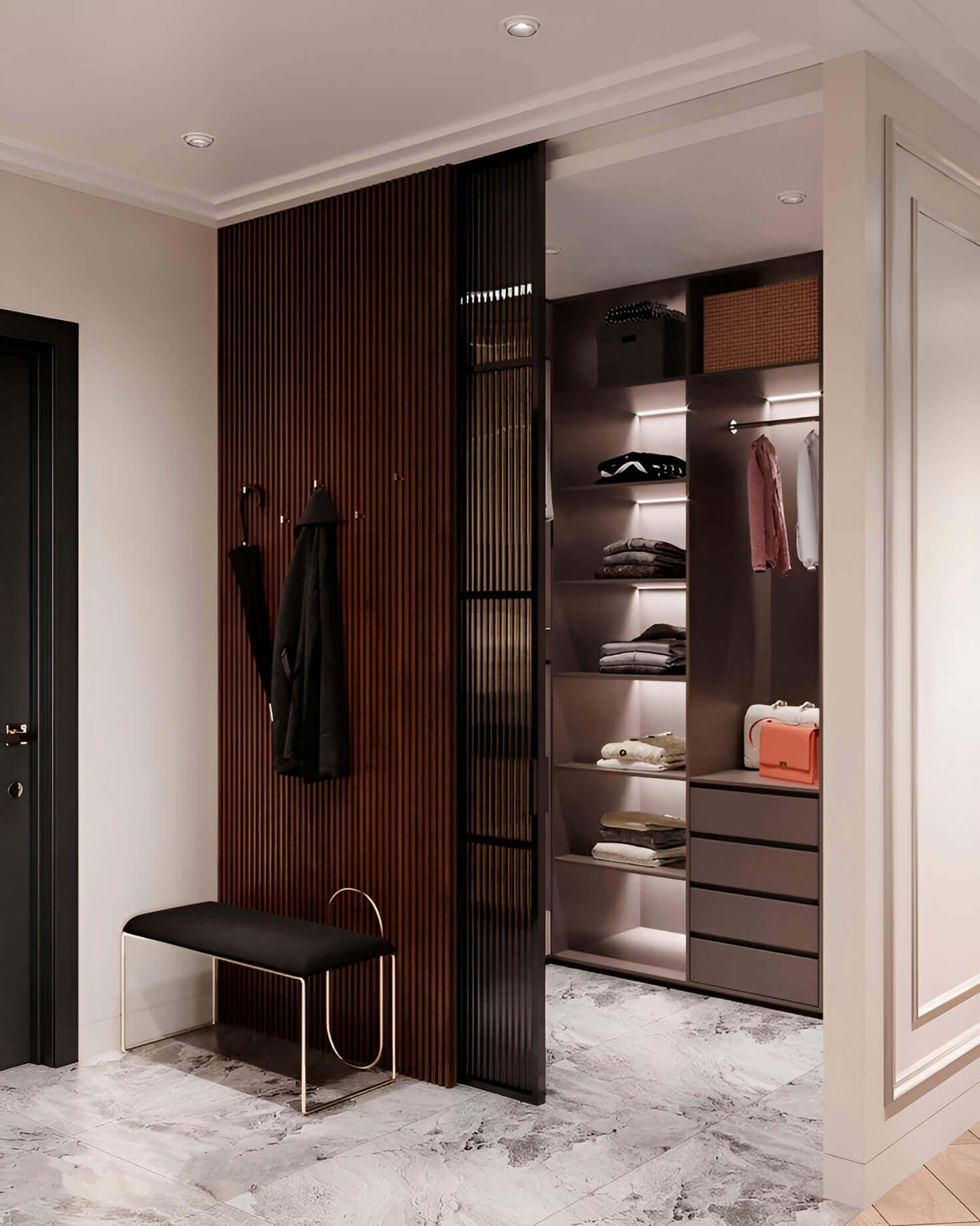 Гардеробные в прихожую