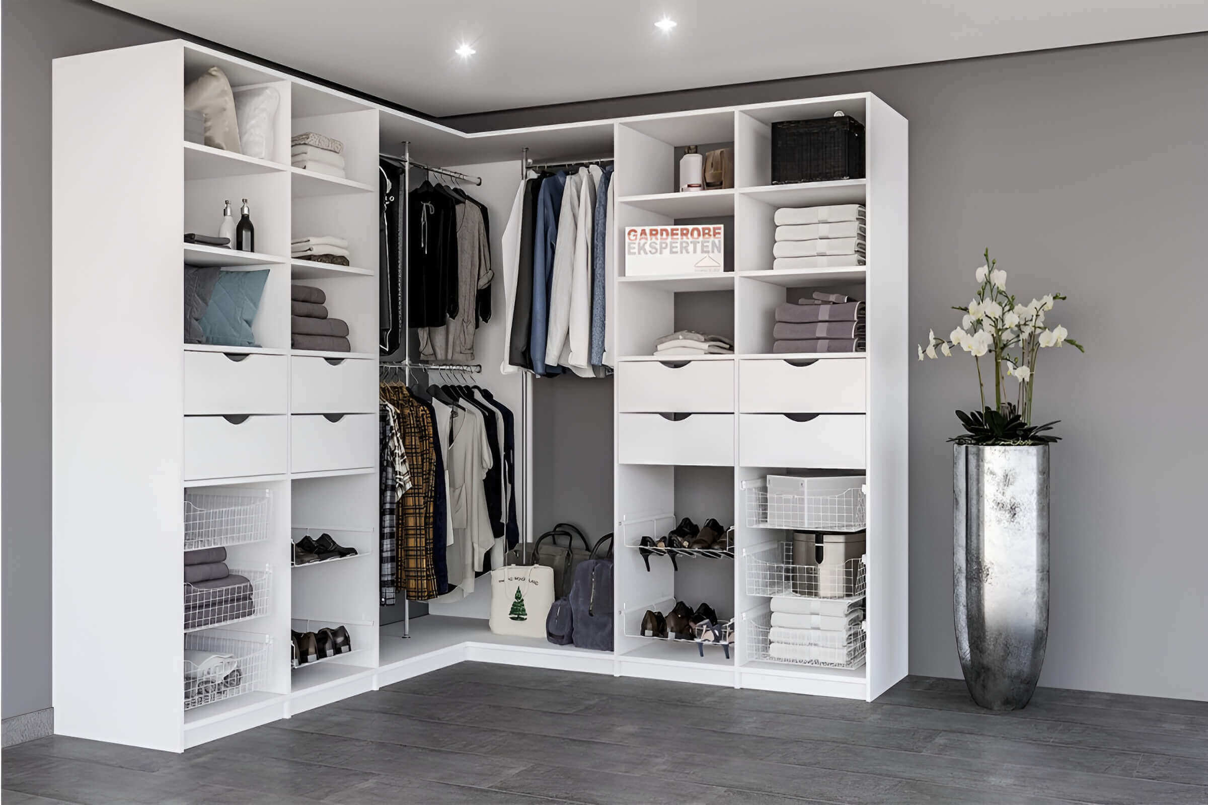 Открытые гардеробные