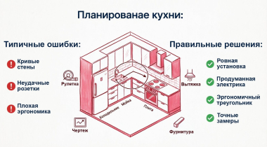 8 ошибок при заказе кухонного гарнитура и как их избежать