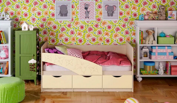 Детская кровать &quot;Бабочки&quot; 2