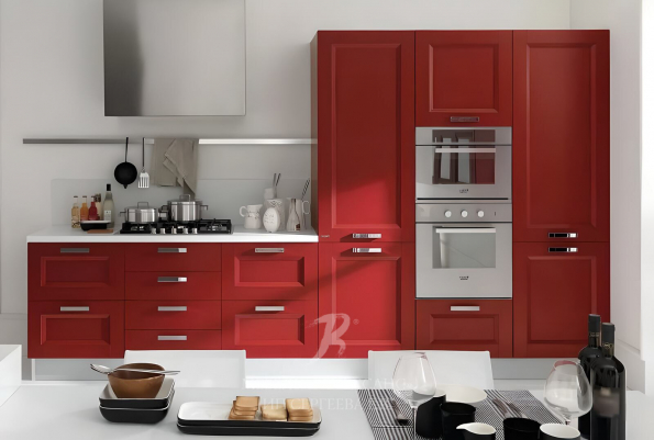 Кухня "Алый блик" фото 