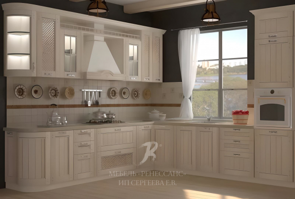 Кухня "Белый кварц" фото 