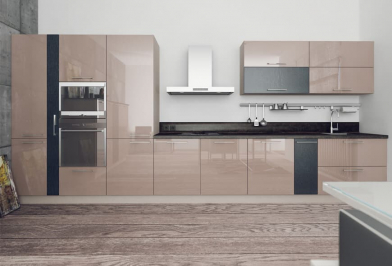 Кухня "Бежевый акрил"