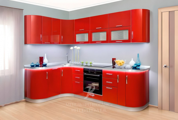 Кухня "Красный крокус" фото 