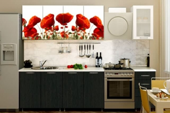 Кухня "Маки на лугу" фото 