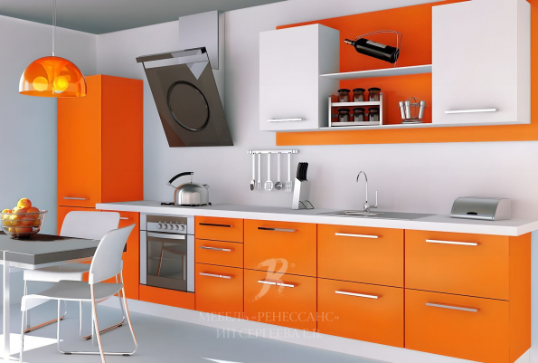 Кухня "Мандариновый рай" фото 