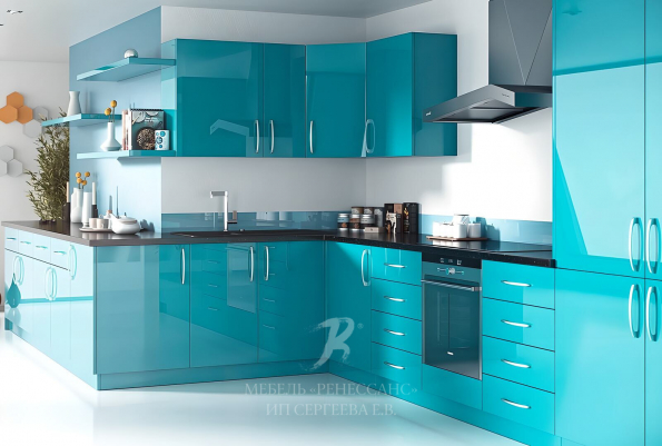 Кухня "Небесная Лазурь" фото 