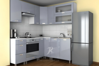 Кухня "Серые герберы"