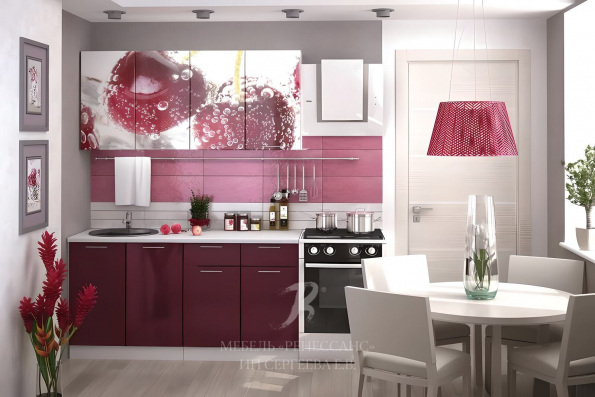 Кухня "Сочная вишня" фото 