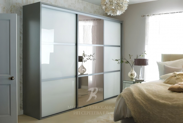 Шкаф-купе "Белая плюмерия" фото 