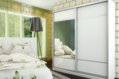 Шкаф-купе "Белые тюльпаны"