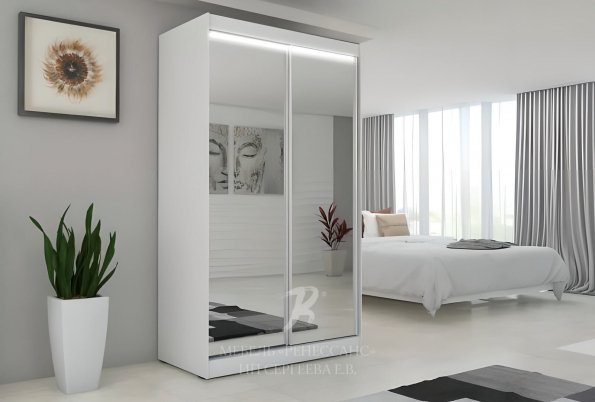 Шкаф-купе "Белый мак" фото 