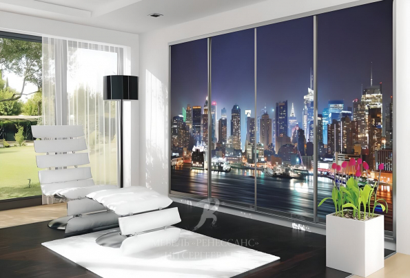 Шкаф-купе "Огни Нью-Йорка" фото 