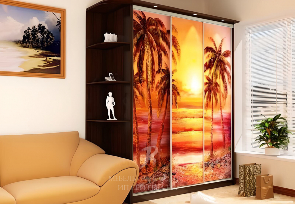 Шкаф-купе "Пальмы" фото 