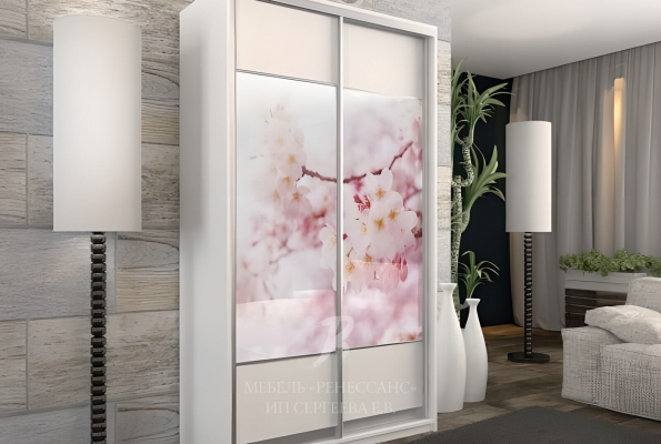 Шкаф-купе "Цветение вишни" фото 