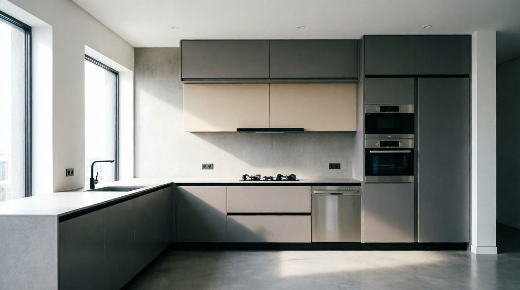 Кухни без ручек