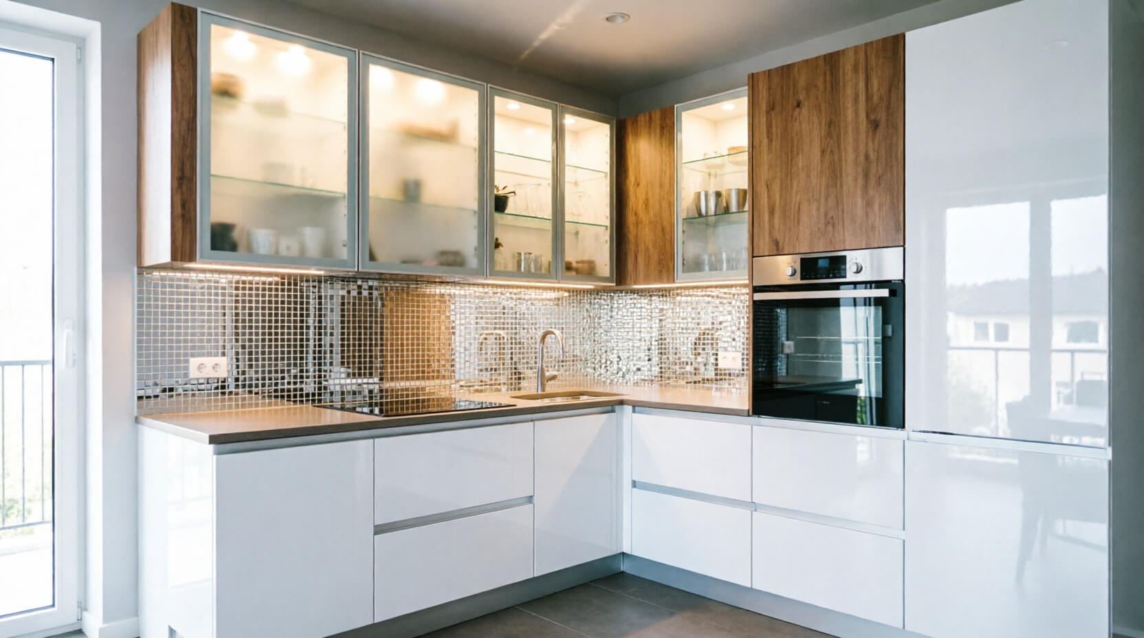 Глянцевые фасады