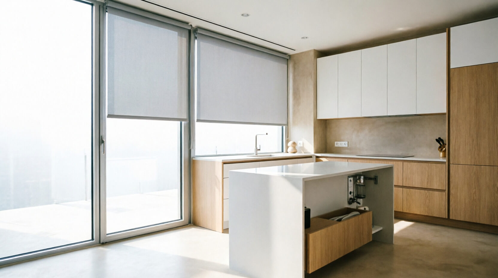 Окна на кухне