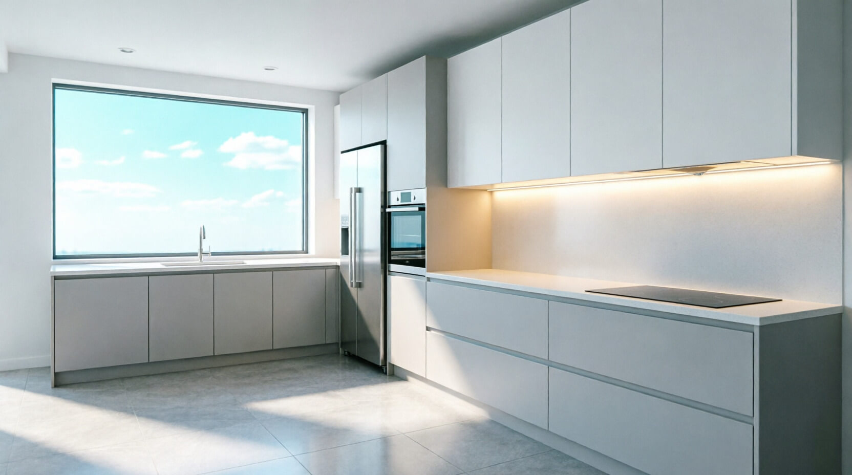 Светлые кухни